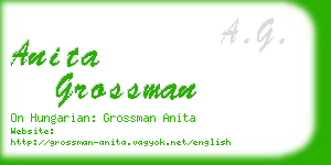 anita grossman business card